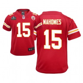 Camiseta Hombre Kansas City Chiefs Patrick Mahomes 15 Nike Rojo 2021 Super Bowl LV